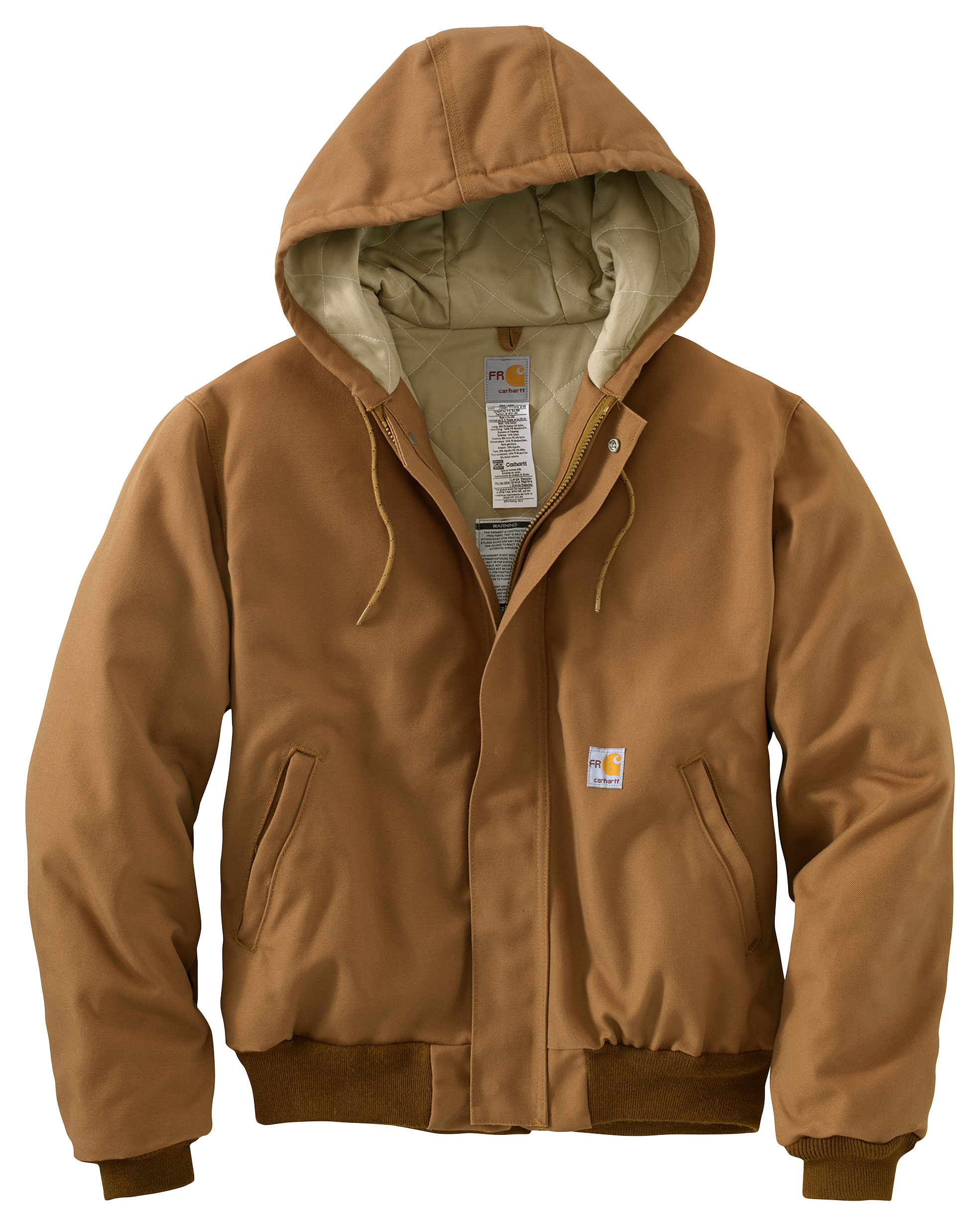 Carhartt Flame-Resistant Quilt-Lined Duck Active Jacket for Men | Bass ...